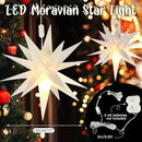 Kingdder 8 Pieces Moravian Star Light LED 3D Star Hanging Light Powered by Battery with Timer Function White Porch Lantern Holiday Decor for Indoor Outdoor Christmas Tree Balcony Courtyard (12 Inch) by GreenHaven Gardens