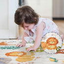 Baby Play Mat 50" X 50" Playpen Mat Waterproof Baby Floor Mat Non-Slip Cushioned Baby Crawling Mat, Activity Playmats for Babies, Toddlers, Infants, Play & Tummy Time (50x50, Fox) by TinyTreasures Baby Boutique