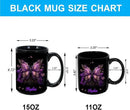 Hyturtle Personalized Purple Butterfly Mug - Butterfly Gifts For Women Lovers - Animal Gift For Bird Lover Her - Bird Gifts For Mom on Mother Day - Custom Name Coffee Cup Ceramic Mug 11 Oz 15 Oz by CozyNest Decor