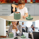 26oz Kids Jar for Hot Food, Insulated Vacuum Food Jar with Buckle Lid, Stainless Steel Wide Mouth Leak Proof Insulated Lunch Container for School Picnic Travel, Green by TinyTreasures Baby Boutique