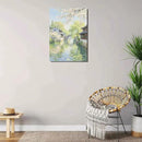 Small bridge stream house Jiangnan style landscape poster suitable for living room bedroom office natural oil painting poster by CozyNest Decor