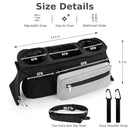 Accmor Universal Stroller Organizer with Insulated Cup Holder Detachable Phone Bag and Shoulder Strap,Stroller Bag Caddy Organizer Fits for Uppababy, Baby Jogger, Britax Strollers by TinyTreasures Baby Boutique