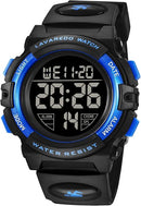 Kids Watch,Boys Watch for 3-15 Year Old Boys,Digital Sport Outdoor Multifunctional Chronograph LED 50 M Waterproof Alarm Calendar Analog Watch for Children with Silicone Band,Kids Gift by TinyTreasures Baby Boutique