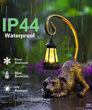 Solar Dog Garden Statue for Outdoor: Outside Sculptures Decor for Art Patio Balcony Yard Lawn – Unique Birthday Gift for Women Mom Grandma by GreenHaven Gardens