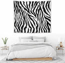 HZOHNAGO Zebra Print Tapestry Nature Wild Animals Black and White Stripe Printed Wall Tapestry Painting Wall Hanging for Bedroom Living Room Dorm 60" W x 50" H by CozyNest Decor
