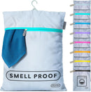 MUMI Travel Laundry Bag – Moisture & Smell-Proof Wash Bag with Folding Hanger & Outer Pouch | Large Washable Bags for Suitcase, Gym & Packing | Clothes Organizer for Trips & Storage - Aqua by TinyTreasures Baby Boutique