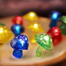 Fairy String Lights 3D Mushroom Lamp-Outdoor Waterproof Battery Operated String Lights 7ft 20 LED-Mushroom Fairy Night Lights for Garden Wreath Balcony Living Room Decor by GreenHaven Gardens
