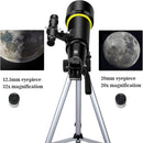 Telescopes, Telescope for Kids and Adults Beginners, 70mm Aperture 400mm Focus Length Refractor Travel Telescope with AZ Mount for Observe The Moon and Landscape-Black by TinyTreasures Baby Boutique