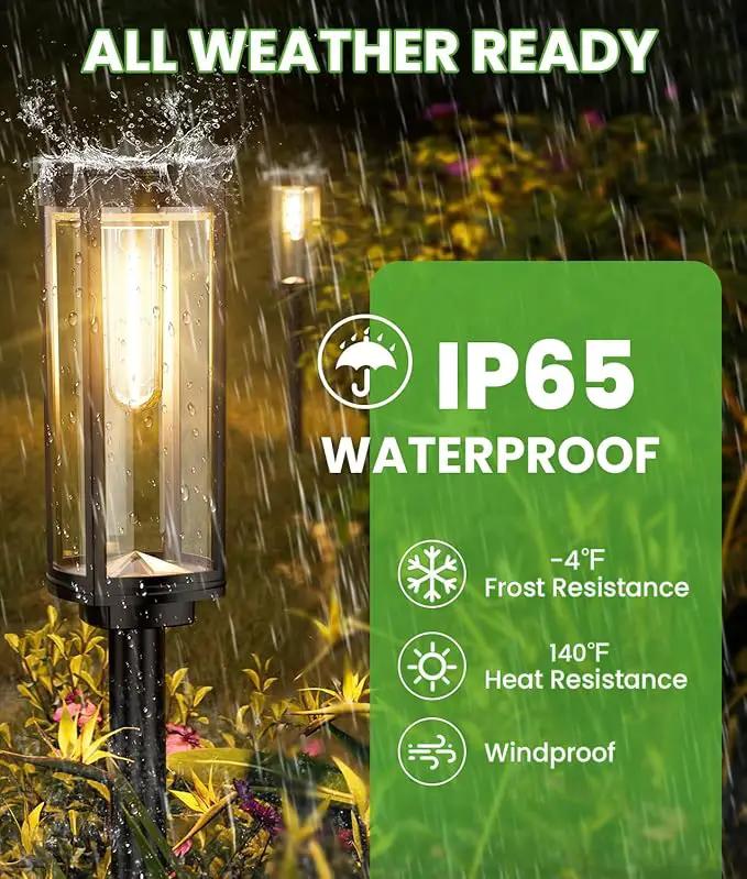 Bright Solar Lights Outdoor 6 Pack, Solar Pathway Lights Waterproof IP65, Auto On/Off Walkway Landscape Lighting, Long Lasting Outdoor Light for Walkway Landscape Path Yard Lawn Patio Decor, photo 6 of 8