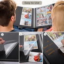 RECUTMS Self Adhesive Photo Album, 60 Pages DIY Scrapbook Photo Album with Sticky Pages Holds 3x5 4x6 5x7 6x8 8x10 Photos Black Inner Page for Wedding Anniversary Graduation Family Travel by TinyTreasures Baby Boutique