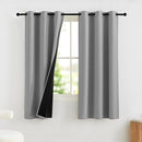 NICETOWN 100% Blackout Curtains for Bedroom Solid Thermal Insulated Grommet Room Darkening Curtains & Drapes Luxury Decor for Living Room Nursery, 42 x 63 Inch, Silver Grey, 2 Panels by TinyTreasures Baby Boutique