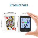 Digital Thermometer Hygrometer, Indoor Wall Thermometer, Indoor Humidity Temperature Monitor with Max&Min Records Backlit for 10S for Greenhouse, Home and Office Measuring Devices by TinyTreasures Baby Boutique