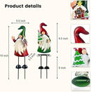HONGLAND Christmas Decorations Outdoor Metal Gnome Yard Art Christmas Gnomes Statue 18 Inch Gnome Figurine for Holiday Christmas Lawn Patio Yard Garden Decor-2 PCS by GreenHaven Gardens