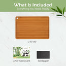 Bamboo Cutting Board 15 inches Carbonized Chopping Board With Knife-Friendly Surface & Juice Groove For Home Kitchens – Ideal For Meat, Veggies by GreenHaven Gardens