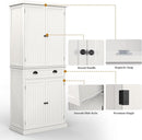 ARTPOWER 72" Tall Kitchen Pantry Storage Cabinet with Drawer and Adjustable Shelves, Pantry Cabinet for Kitchen, Bathroom or Hallway, White by CozyNest Decor