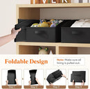 Lifewit Storage Baskets for Shelves, 6 Packs Non-woven Fabric Trapezoid Closet Organizer Bins with Handles, Foldable Clothing Containers Box for Clothes, Toy, Towel, Book, DVD, Hats, Small-Black by TinyTreasures Baby Boutique