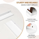 Axeman Picture Ledge Shelf, Floating Shelves for Wall Decor Storage Set of 6, 24 inch Floating Wall Mounted Shelves, Wall Shelves with Lip for Living Room, Bedroom, Nursery, Bathroom, Kitchen, White by TinyTreasures Baby Boutique