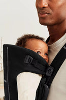 BabyBjörn Baby Carrier Mini, Black, Woven | Newborn Carrier (7-25 lbs), Ergonomic, Easy-to-Use by TinyTreasures Baby Boutique