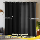 NICETOWN 100% Blackout Curtains for Bedroom, Room Darkening Plylux Black Curtains 84 Inch Long Thermal Insulated Grommet Window Drapes for Living Room, 52" W x 84" L, 2 Panels by TinyTreasures Baby Boutique
