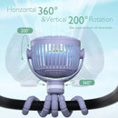 Momcozy Portable Stroller Fan, 8000mAh, 27H Ultra-long Battery Life, Detachable 4 Speed 360°Rotate, LED Night Light with 2 Modes, USB Rechargeable Handheld Cooling Fan for Travel, Car Seat, Bedroom by TinyTreasures Baby Boutique