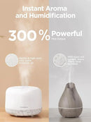 InnoGear 500ml Essential Oil Diffuser with Remote Control, Premium Ultrasonic Aromatherapy Diffusers Scent Humidifier Vaporizer Auto-Off Timer for Large Room Home, White by CozyNest Decor
