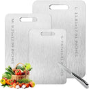 3 pack Titanium Cutting Boards for Kitchen -Titanium Cutting Board Double Sided Titanium Cutting Mat,Non Stick Chopping Board by CozyNest Decor