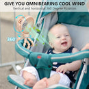 snawowo Mini Portable Baby Stroller Fan, Battery Operated Clip on Fan, Rechargeable 360° Rotate Flexible Tripod Handheld Cooling for Car Seat Crib Treadmill Travel（Pink） by TinyTreasures Baby Boutique