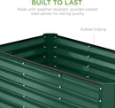 Best Choice Products 4x2x2ft Outdoor Metal Raised Garden Bed, Deep Root Planter Box for Vegetables, Flowers, Herbs, and Succulents w/ 119 Gallon Capacity - Dark Green by GreenHaven Gardens