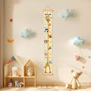 Customize Name Growth Chart Wall, Funny Giraffe Premium Canvas Removable Height Chart for Kids, Height Measurement for Wall, Unisex Kids Room Wall Decor, Measuring Height Charts by TinyTreasures Baby Boutique