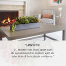 Oblong Faux Succulent Arrangement, Premium Artificial Indoor Plant Enhances Interior Design, Display on any Surface in Your Home Adding an Inviting Touch of Nature, Grey Planter Pot Included by CozyNest Decor