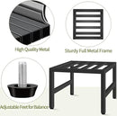 Plant Stand Indoor Outdoor, Heavy Duty Wrought Iron Pedestal Stands Metal Plant Stand for Indoor Outdoor, Sturdy Low Flower Stand Display Planter Shelf, 3pcs, Black