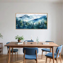 Celestdeco Blue Ridge Mountains Forest Framed Canvas Wall Art Set, Natural Landscape Wall Decor, Green Pine Trees Wall Painting, Woodland Artworks for Living Room, Bedroom, Dining Room - 20"x40" by CozyNest Decor