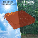 Outdoor Chair Cushions Set of 2 for Patio Furniture 24x24x4 Inch Waterproof Patio Chair Cushion 3 Year Color Fastness Square Elastic Foam Garden Sofa Couch Pads with Ties and Handle,Spice by GreenHaven Gardens
