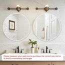 Fabuday White Round Mirror 30 Inch - Large Circle Mirror for Bathroom, Living Room, Hallway, Entryway, Matte Aluminum Frame Circular Mirrors for Wall Decor by CozyNest Decor