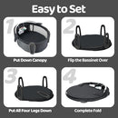 Pamo babe Portable Bassinet and Play Space Baby Dome with Toys and Canopy Travel Crib for Newborn by TinyTreasures Baby Boutique