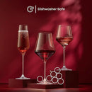 JoyJolt Layla Italian Red Wine Glasses, Set of 4, 17 oz Clear – Made in Europe by CozyNest Decor