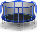 Zupapa Trampolines No-Gap Design 1500 LBS Weight Capacity 16 15 14 12 10 8FT for Kids Children with Safety Enclosure Net Outdoor Backyards Large Recreational Trampoline by TinyTreasures Baby Boutique