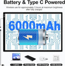 elice A1 Rechargeable Diamond Art Light Board (35.4''x 23.6''), Extra Large Wireless LED Light Box for Tracing and Drawing, 3-Color Light Modes Light Pad, 6000 mAh Battery Light Table for Artists DIY by TinyTreasures Baby Boutique