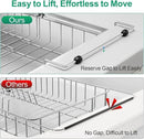 GSlife in Sink Dish Drying Rack - Capacity Expandable Stainless Steel Over Sink Dish Drainer Drying Rack (13.4''-20.4'') with Silicone Mat for Kitchen Counter Large Capacity, Black by CozyNest Decor