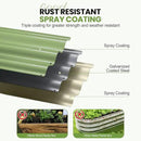 G GOOD GAIN Raised Garden Bed Kit | 2Pcs 4-in-1 Adjustable Galvanized Metal Planter Boxes for Outdoor Vegetables, Flowers Herb | Multiple Sizes (5x3x1ft, 4x4x1ft, 6x2x1ft, 7x1x1ft), Green by GreenHaven Gardens