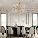Modern Crystal Chandeliers, Gold Candle Chandelier -Luxury Chandelier Lighting Fixtures for Dining Room, Foyer, Staircase Hallway Living Room Entryway, 10 Lights by CozyNest Decor