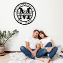Custom Metal Sign | Personalized Family Name Sign | Monogram Wall Decor | Metal Name Sign| Split Letter Name | Anniversary Wedding Gifts| Custom Outdoor Signs | Metal Wall Art | Couple Gift by CozyNest Decor