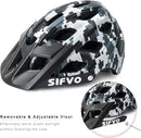 Kids Bike Helmet, SIFVO Kids Helmet 8+ Boys and Girls Bike Helmet with Cool Visor, Bike Helmets for Kids, Youth Bike Helmet Kids Mountain Bike Helmet Lightweight and Sturdy【55-58cm】 by TinyTreasures Baby Boutique