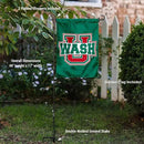 College Flags & Banners Co. Washington St. Louis Bears Dual Logo Garden Flag with Pole Stand Holder by GreenHaven Gardens