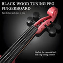 3/4 Beginner Violin Kit, Complete Violin Set with Case, Bow, Rosin, Pink by TinyTreasures Baby Boutique