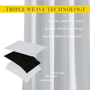 NICETOWN Room Darkening Curtains for Living Room - Easy Care Solid Thermal Insulated Grommet Curtains/Panels/Drapes for Bedroom (2 Panels, 66 by 66, Greyish White) by TinyTreasures Baby Boutique