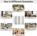 6 Panel Pegboard Room Divider, 5.6Ft Pegboard Display Folding Privacy Screens, Wood Room Divider Peg Board Display Freestanding for Trade Show Craft Show Home Wall Organizer, Retro White by CozyNest Decor