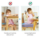 Toddler Booster Seat for Dining Table, PU Washable Double Safe Straps Non-Slip Bottom Booster Seat Cushion, Strong Support Portable Travel Booster Seat for Chair (Purple) by TinyTreasures Baby Boutique