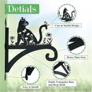 Plant Hangers Outdoor Heavy Duty Iron Decorative Cat Silhouette Plant Hooks for Hanging Baskets 11 inch Hanging Plant Bracket Wall Hooks for Flower Pot Lantern Bird Feeder Wind Chimes by GreenHaven Gardens