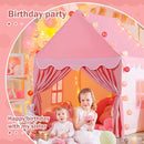 Wilwolfer Kid Tent with Mat, Star Lights - Kids Play Tents for Toddlers Kids Tents Indoor Playhouse - Princess Tent for Girls Toy House Gift (Pink with Cloth) by TinyTreasures Baby Boutique